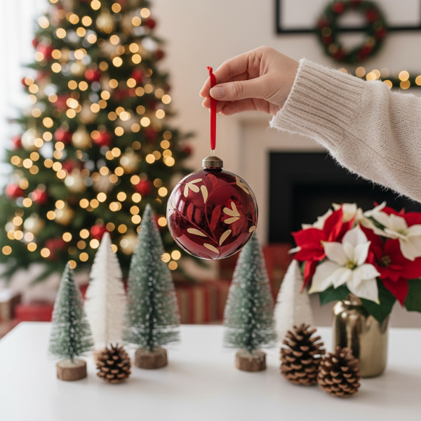 6件套圣诞玻璃球装饰品节日树派对悬挂装饰品圣诞装饰品FBA发货-14