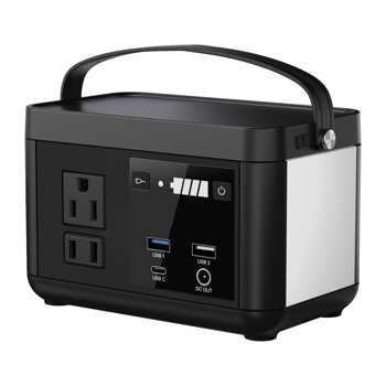 便携式电站P86，88.8Wh 3.7 V磷酸铁锂电池，带120W（150W峰值）交流输出，旅行和露营太阳能发电机，便携式能源