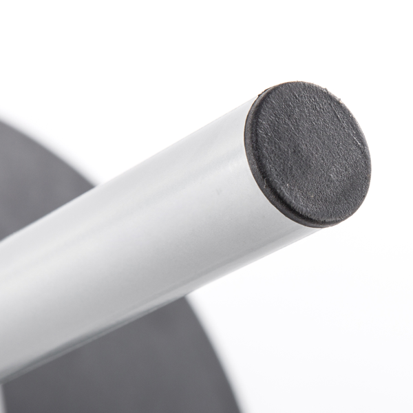 拆装 密度板 铁 黑色 银色烤漆 餐桌椅套装 1桌2椅 椭圆桌面-2