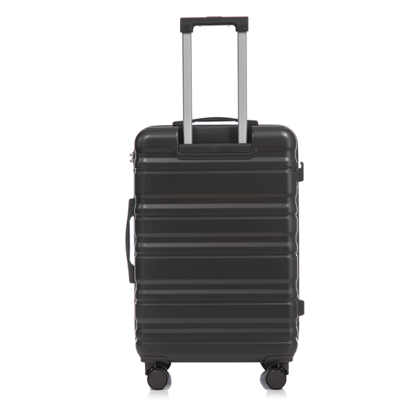 20 英寸/24 英寸/28 英寸 3 件/套三合一 ABS 万向轮行李箱，可随身携带，颜色匹配，密码锁（深灰色）-6