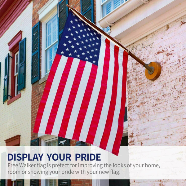 1件4x6英尺120*180cm美国国旗印花尼龙美国带黄铜镶边庭院装饰节日装饰用国旗(TK/TMEU下自提)-8