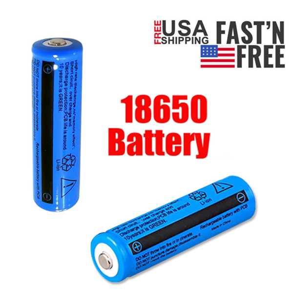 4块3000mah 18650可充电电池+ 1个双充电器套装，适用于手电筒和头灯(TK/TMEU下自提)-3