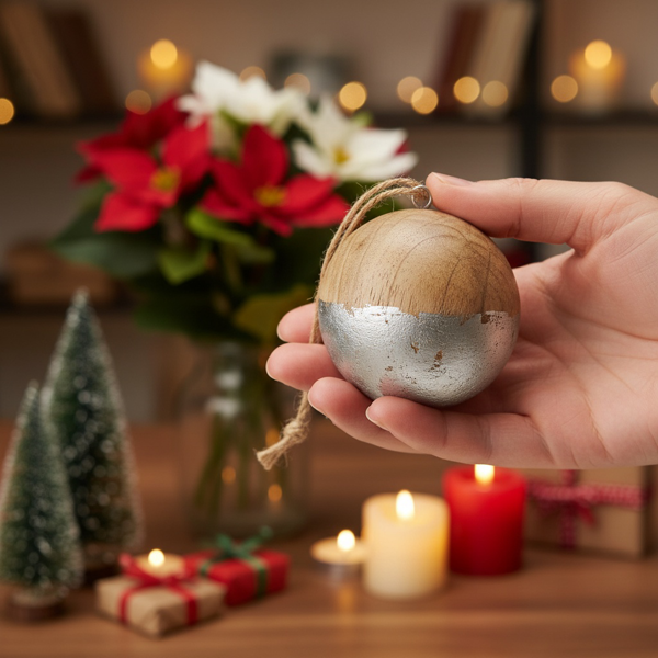 4件套圣诞挂球饰品木制圣诞树饰品节日派对装饰品圣诞树饰品FBA发货-5
