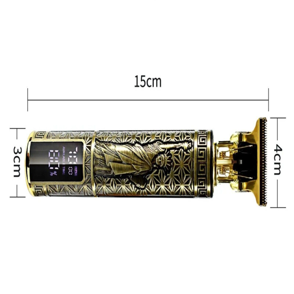LCD液晶显示屏专业理发机胡子修剪机男士理发无绳理发师剃须机自由女神图案款(TK/TMEU下自提)-2