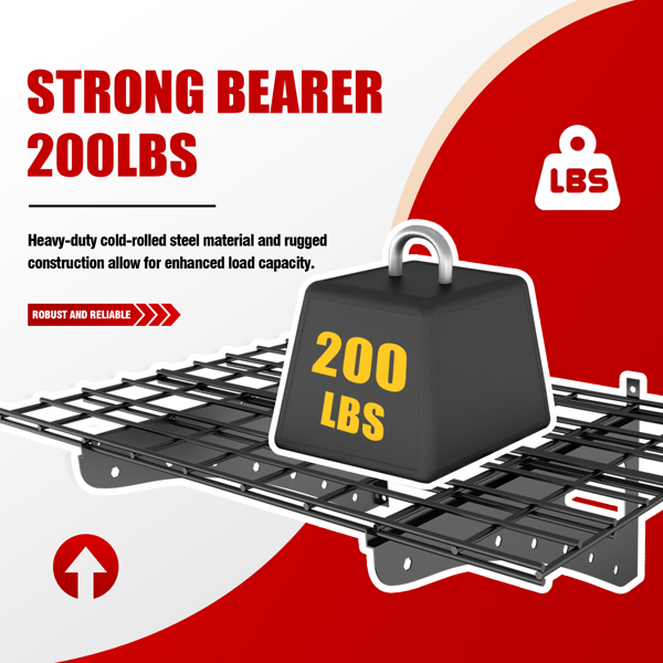 23.6*35.4 英寸壁挂式壁架，用于车库重型壁架，超市储物架，黑色，现场 4 件装-4