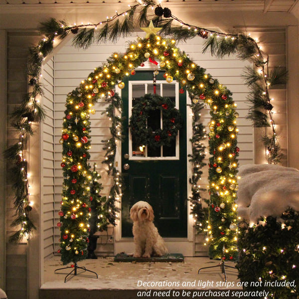 1860枝头 240*40*260cm PVC圣诞拱门 圣诞PVC拱门-6