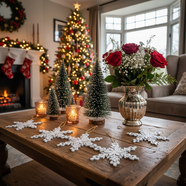 6件套铁质雪花圣诞节装饰品装饰圣诞树圣诞派对挂件套装FBA发货-18