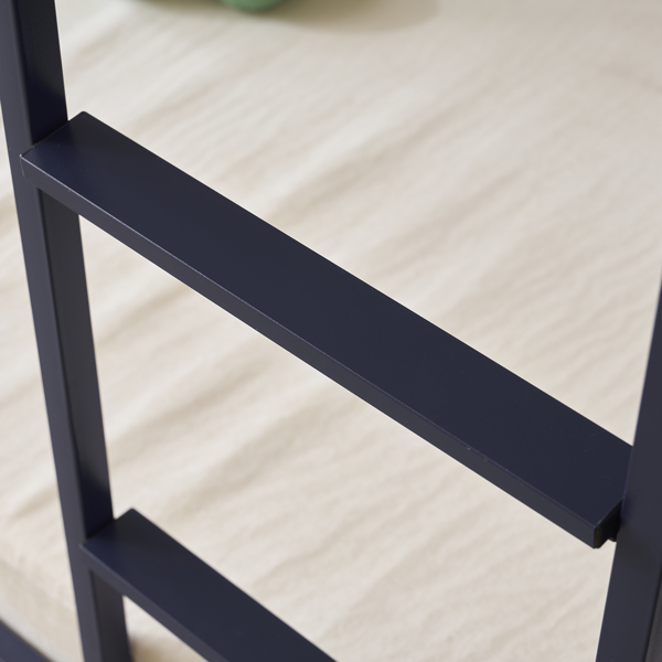 【同款编码：71412208】]蓝色 Twin 双层圆立柱横管护栏竖直梯 铁床 美国-19