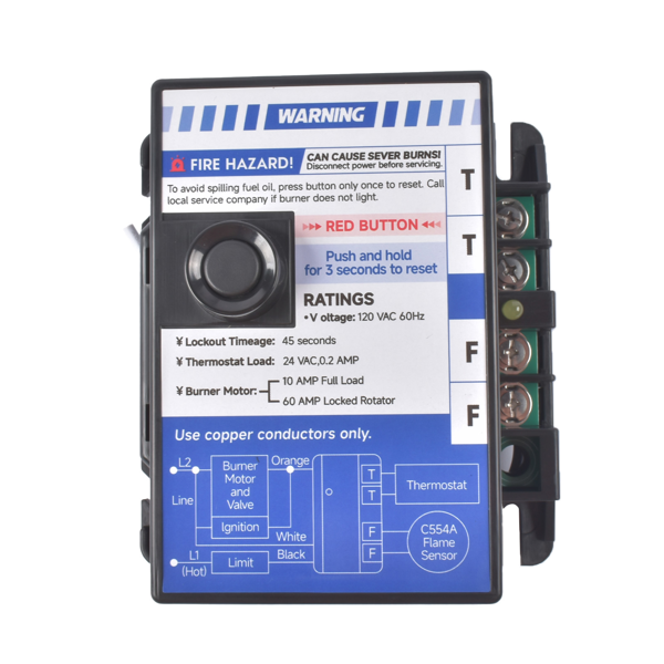 A3 燃气炉电路板 R8184G4025 48245 Intermittent Ignition Oil Primary Control Fit for Honeywell-9