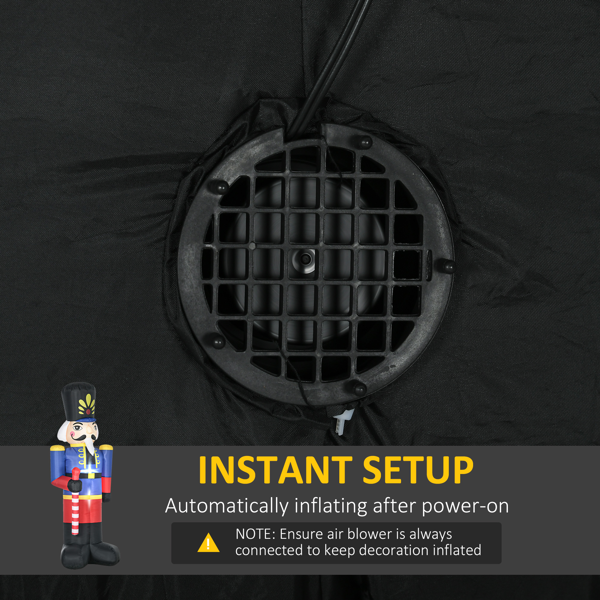 充气圣诞装饰胡桃夹子玩具兵  （周末不发货）-5