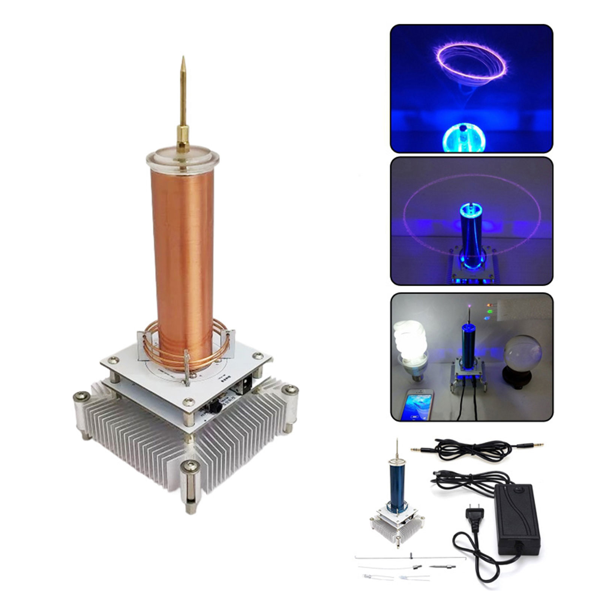 特斯拉线圈等离子扬声器音乐无线传输声音固态电源模式-5