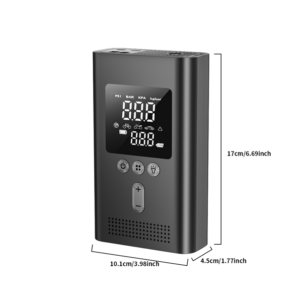 便携式汽车启动器带充气泵，150PSI数字轮胎充气泵，汽车电池启动器（9.0L汽油/6.5L柴油），安全夹具易于使用，圣诞节礼物-9