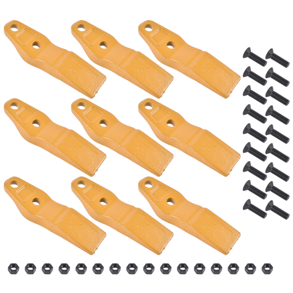 斗齿 1324720 8T4778 1592953 Nine (9)Bucket Uni-Teeth Replacement for Caterpillar 277D, 287, 287C2-3