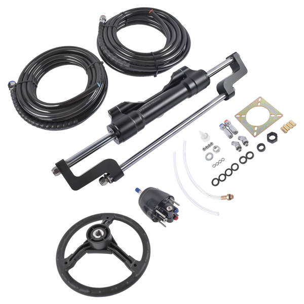 A3 液压方向舵机套件 468(KGF) Complete Marine Hydraulic Steering System w/ 2 x 20ft Hoses HO5120-4