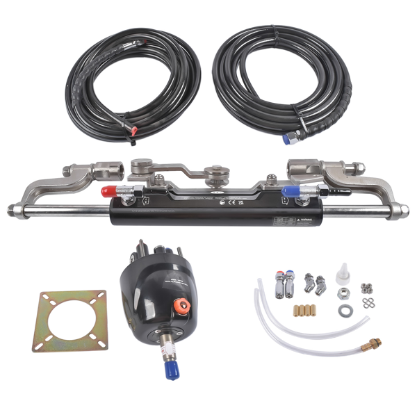 A3 液压方向舵机套件 Boat Steering Kit w/Hydraulic Cylinder (Silver Handle) Fit for Boats HSX-300HP-B-7