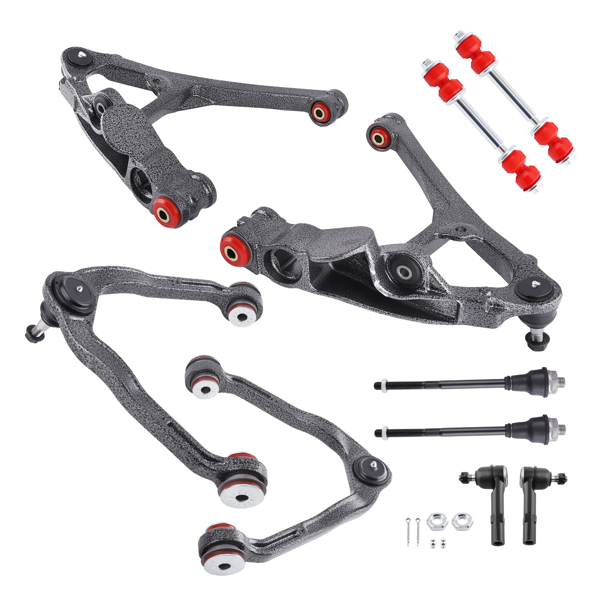 10件装前上控制臂下控制臂拉杆，适用于雪佛兰Silverado和GMC Sierra 1500-2