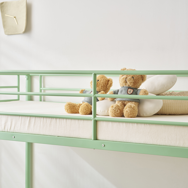 【同款编码：16810825】青色 Twin 双层圆立柱横管护栏竖直梯 铁床 美国-7