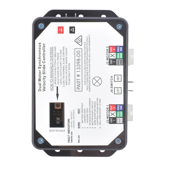 滑动控制器 13398-D0 Dual Motor Synchronous Velocity Slide Controller Replacement for V-Sync II, Lippert on RV-9