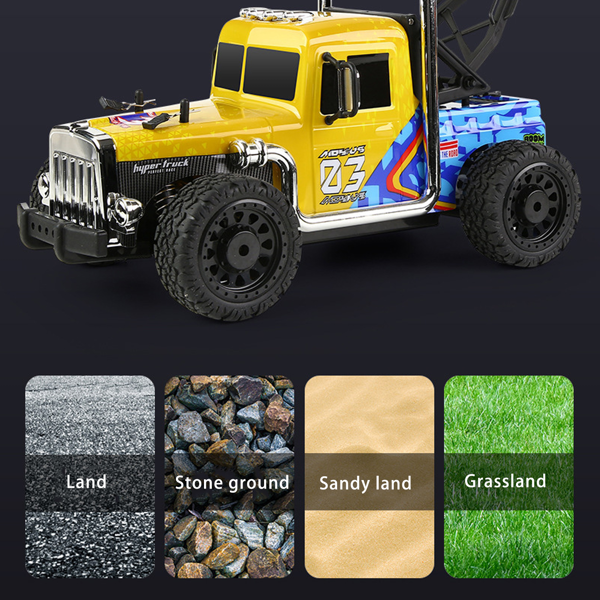 1:16高速RC大轮漂移拖车4X4比例2.4 Ghz新款-21