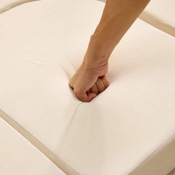 1pcs 全海绵 十二片模块设计 可自由组合 儿童沙发 黄白拼色 灯芯绒 KS-007-9