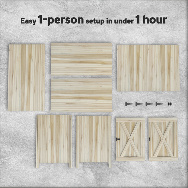 户外木质储物柜（周末不发货）-7