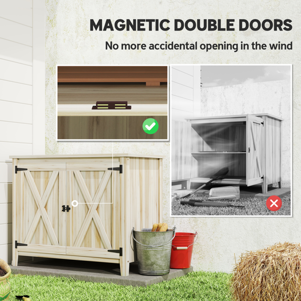 户外木质储物柜（周末不发货）-5