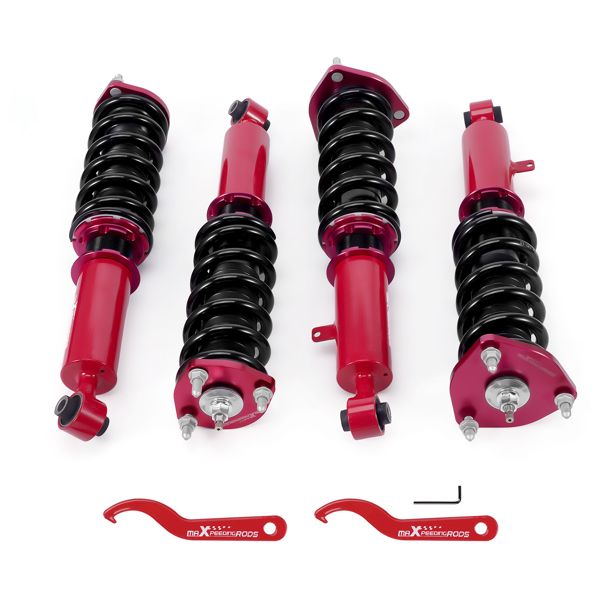 24档可调式绞牙避震器降低套件，适用于1998-2005款雷克萨斯GS300后轮驱动车型-5