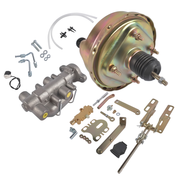 刹车助力器总成 8'' Power Brake Booster Conversion Kit & Master Cylinder Replacement for 1961-1964 Ford Thunderbird-5
