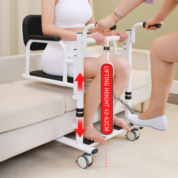 带180°分体式座椅和便盆的患者升降转移椅、浴室轮椅-13