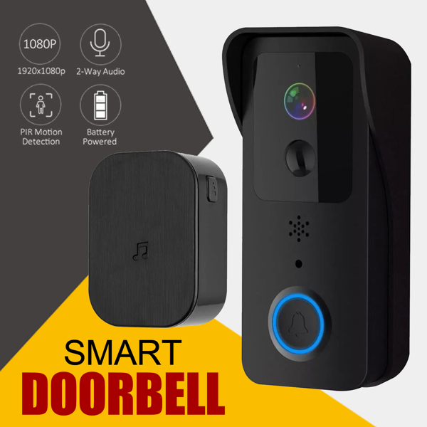 5G WiFi智能门铃无线视频安防摄像头门铃环对讲-12