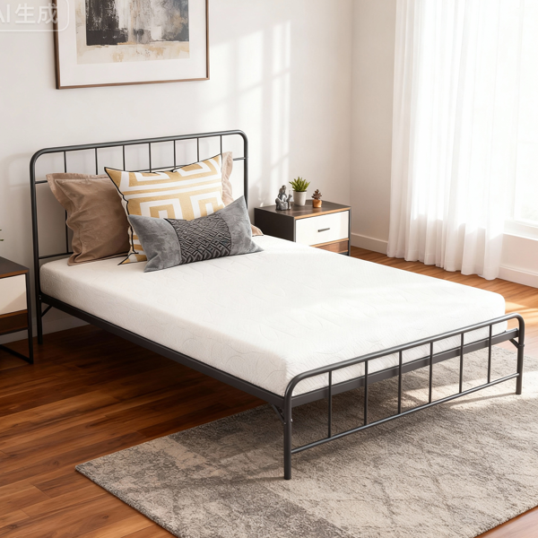 6 inch Twin 白色 海绵垫 床垫 M0FF10T 美国-7