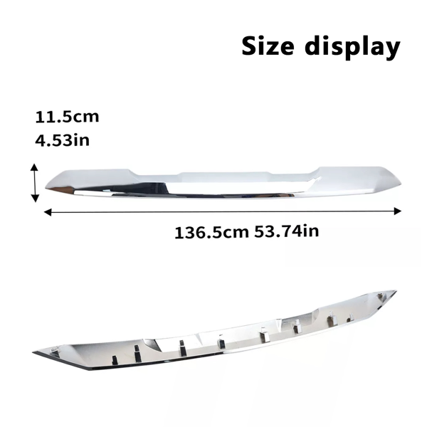 GMC Sierra 1500 2022-2024 2023前上顶部格栅模制装饰铬-6