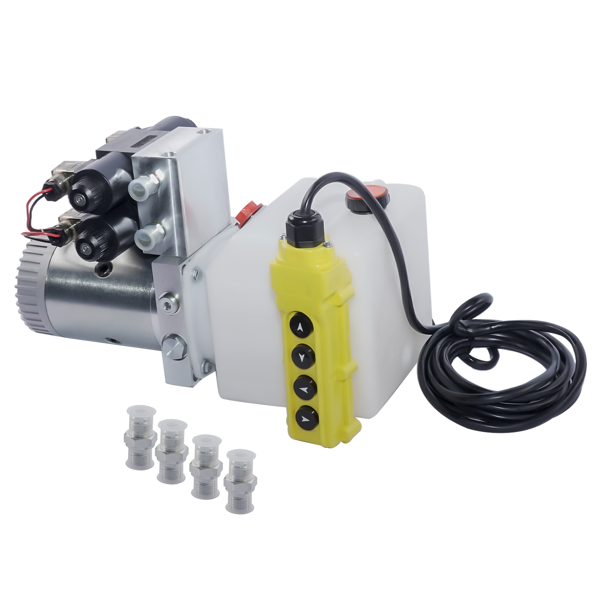A3 液压泵 Hydraulic Power Unit 4.5 Quart Reservoir 12V DC Double Acting Double Solenoid-3