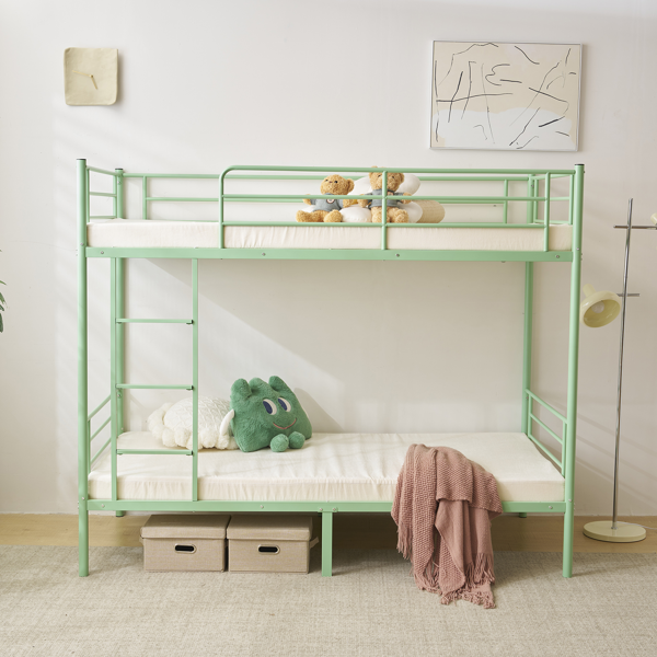 【同款编码：16810825】青色 Twin 双层圆立柱横管护栏竖直梯 铁床 美国-15