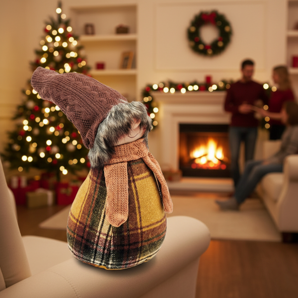 2PCS圣诞节侏儒装饰套装，感恩节和季节性家居秋季餐桌装饰FBA发货-9