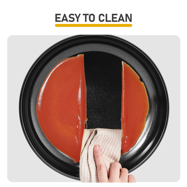 23件 七锅两盖 可拆卸手柄 烹饪锅具 黑色 铝锅套装-7