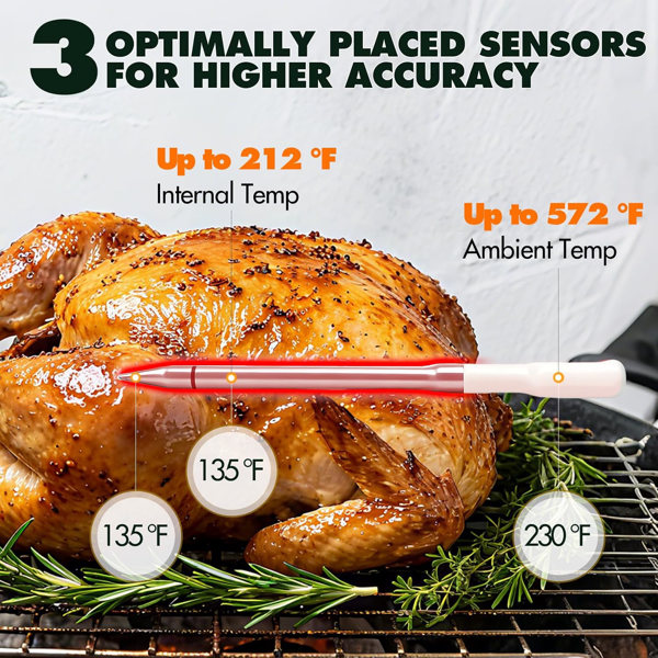 无线食品烤肉温度探针智能AI版-6