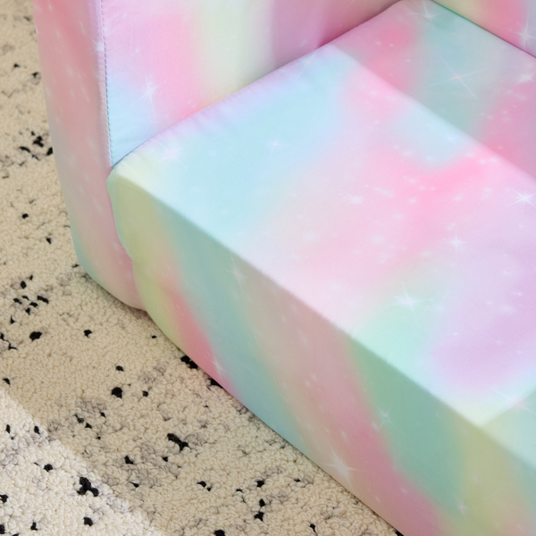 1pcs 全海绵 儿童单人折叠式沙发床 儿童沙发 喷绘 斜桃布 KS-001-8