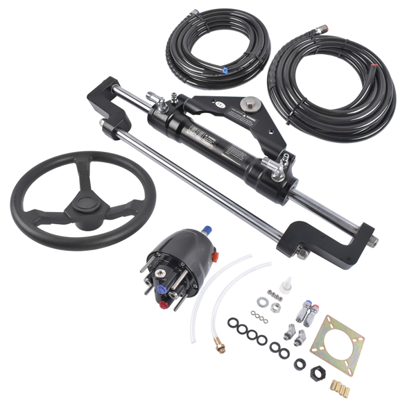 A3 液压方向舵机套件 468(KGF) Complete Marine Hydraulic Steering System w/ 2 x 20ft Hoses HO5120-3