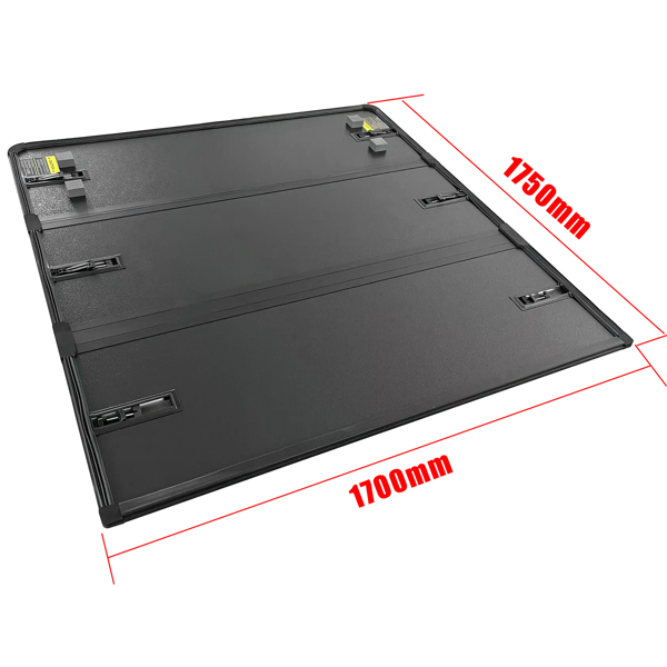 尾箱盖 5.5FT Hard Tri-Fold Tonneau Cover Truck Bed Replacement for 2015-2024 Ford F150 F-150 Waterproof-4