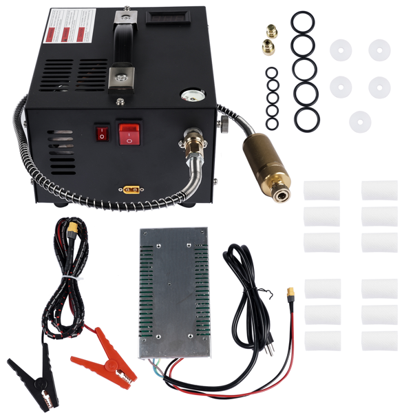 空气压缩机 Air Compressor 4500PSI/30Mpa Built-in Converter DC12V/AC120V Two Colors-4