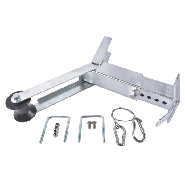 A3 拖车挂接装置 Height Adjustable Boat Winch Mounts 16"-20" + Roller for 3" W x 4" H Frames-5