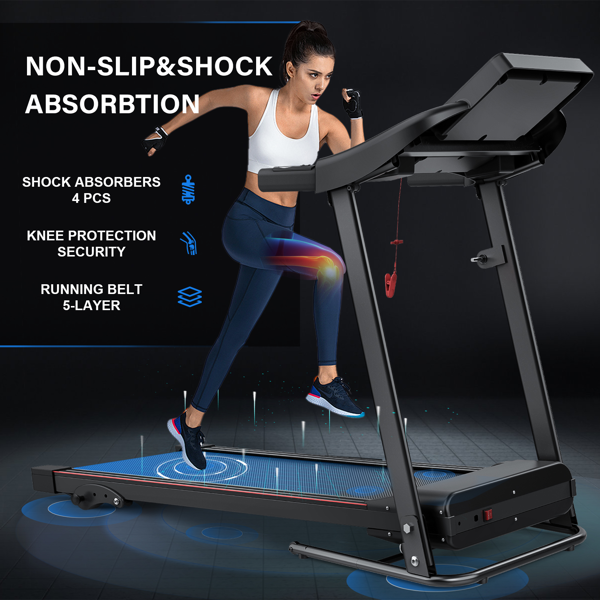 Walking Pad Treadmill Treadmills for Home Folding Treadmill with Incline 3 HP Quiet Brushless, Running Machine 300 Lbs Capacity, App, Pulse Sensor Heart Rate with LCD Display Holder for Cup & Phone-6