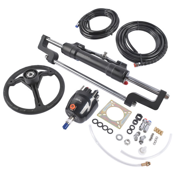 A3 液压方向舵机套件 HO5124 468(KGF) Complete Marine Hydraulic Steering System w/ 2 x 24ft Hoses-6