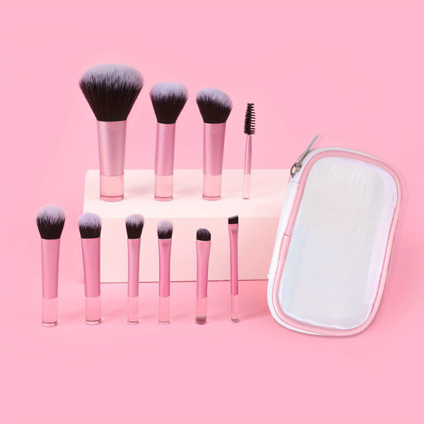 23PCS迷你化妆刷套装，带收纳袋-包括眼影刷，散粉刷，初学者便携式化妆套装+1个化妆刷袋-3