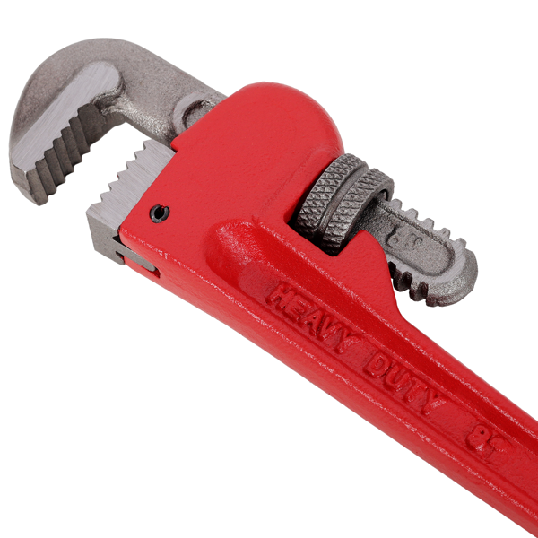 不支持自取。4 件套 8&10&14&24 英寸直式重型管扳手套装水管工可调节水合金钢握把水管工扳手水暖工具且不支持指定仓库发货-14