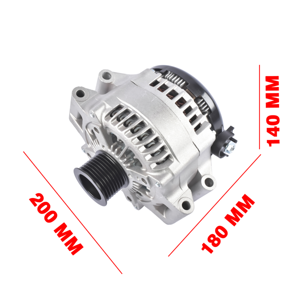 发电机 11712N Alternator A6404S Replacement for BMW X3 X4 X5 X6 210 Amp/12 V, CW, 8-Groove Pulley-7