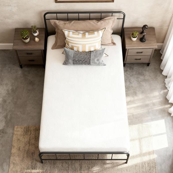 6 inch Twin 白色 海绵垫 床垫 M0FF10T 美国-8