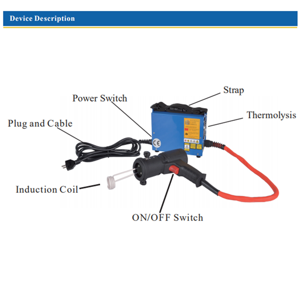 1500W磁铁用于汽车无焰加热，配备4个新线圈-6