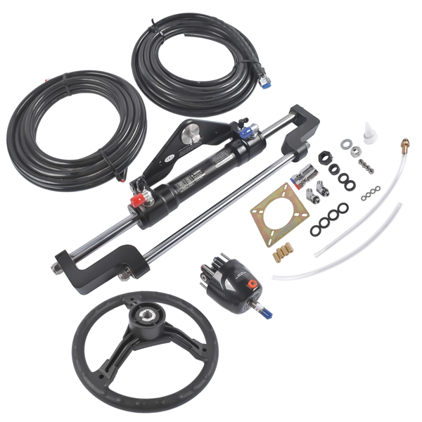 A3 液压方向舵机套件 468(KGF) Complete Marine Hydraulic Steering System w/ 2 x 22ft Hoses HO5122-7